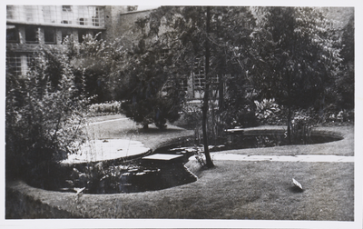 130716 Afbeelding van een tuinaanleg op de tentoonstelling 'Schoonheid in huis en hof' bij het Van ...